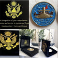 USS Augusta SSN 710 Submarine Challenge Coin USN