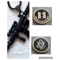 2pcs US Army Rank Captain O-3 US Coins and Dog Tag