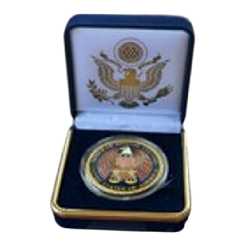 Department of Energy (DOE) Challenge Coin With Blue Velvet Case. Fast Shipping!