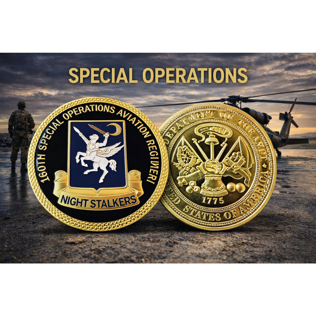 US ARMY 160th SPECIAL OPERATIONS AVIATION Challenge Coin with Case ·NEW·