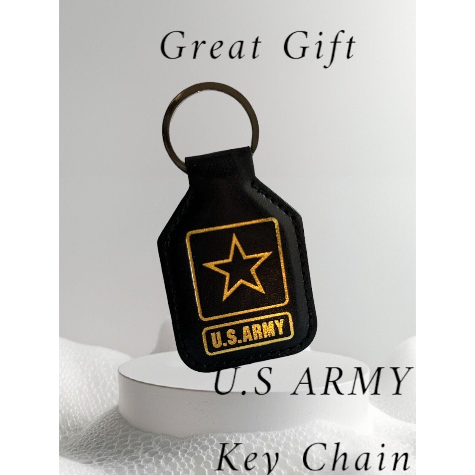 US ARMY LOGO WITH ARMY STRONG STAR LOGO KEY CHAIN COIN SOLDIER FOR LIFE