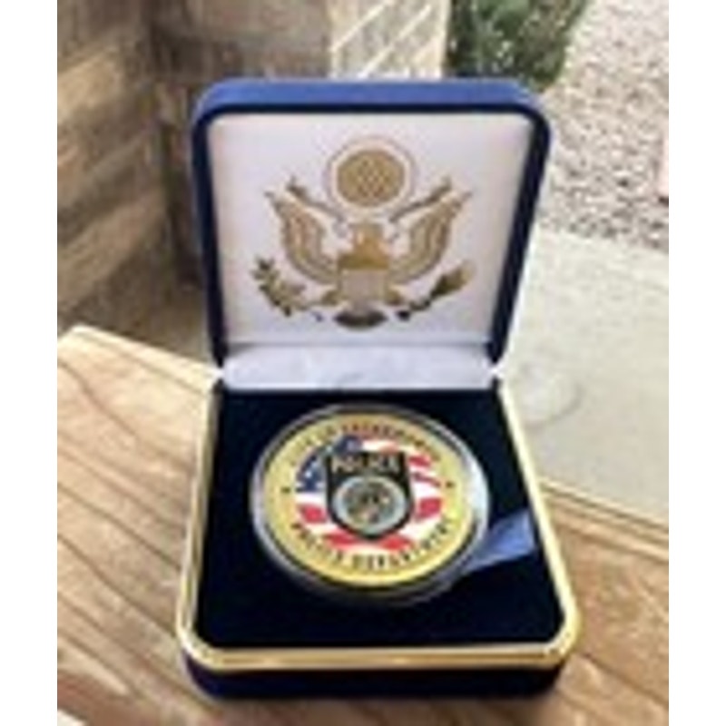Department of Energy (DOE) Challenge Coin With Blue Velvet Case. Fast Shipping!