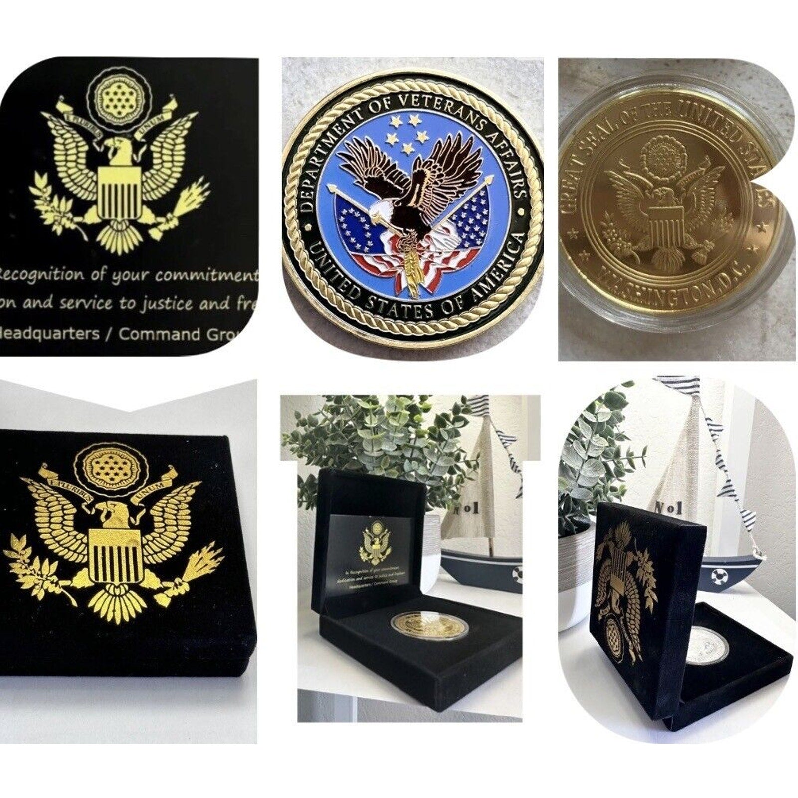 United States Department of Veterans Affairs Challenge Coin 40mm USA