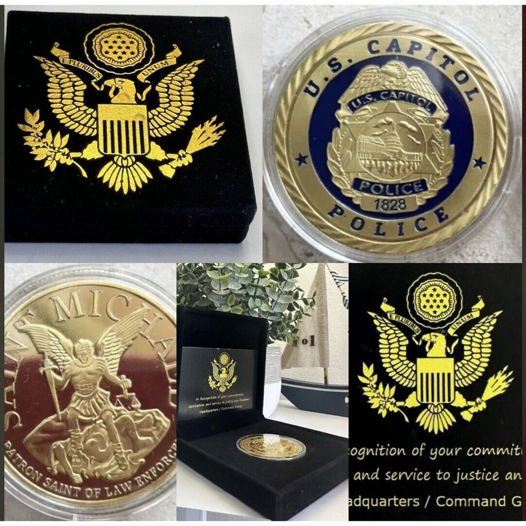 UNITED STATES US CAPITOL POLICE-Washington DC Challenge Coin St Michael New! USA
