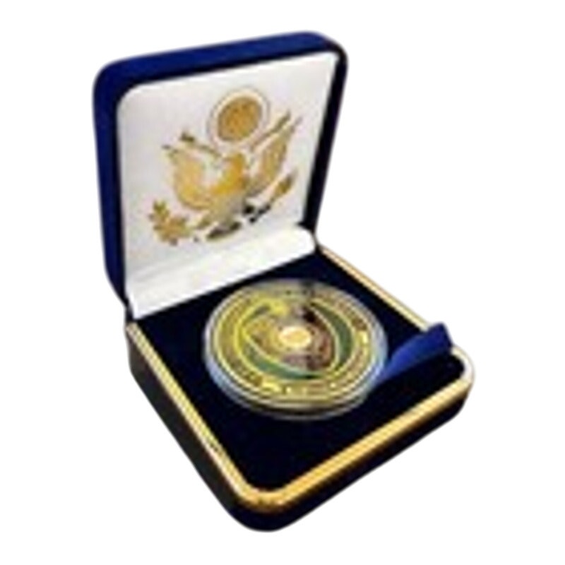 Department of Energy (DOE) Challenge Coin With Blue Velvet Case. Fast Shipping!