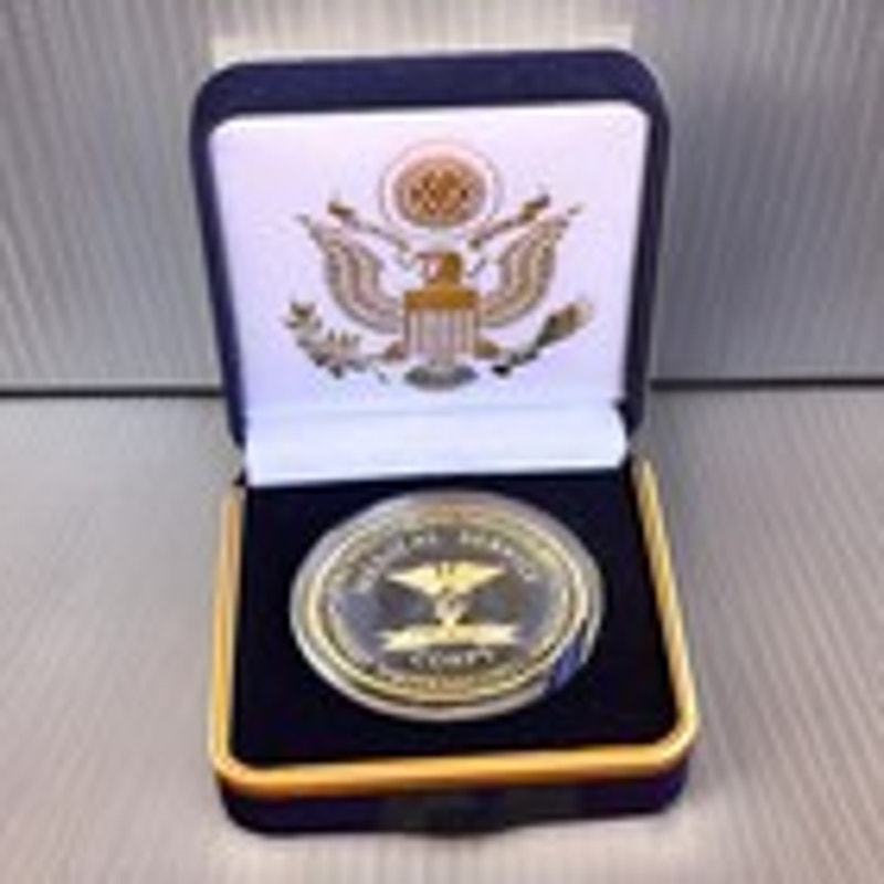 Department of Energy (DOE) Challenge Coin With Blue Velvet Case. Fast Shipping!