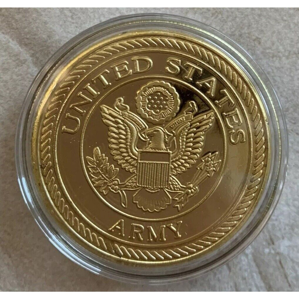 Army Rank Captain O-3 And 101 st Combat Airborne Division Screaming Eagles 101th CHALLENGE