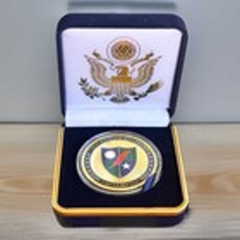 Department of Energy (DOE) Challenge Coin With Blue Velvet Case. Fast Shipping!