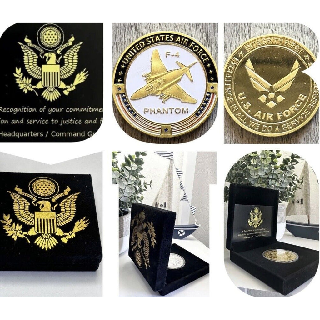 U S AIR FORCE F-4 PHANTOM Challenge Coin USA AF