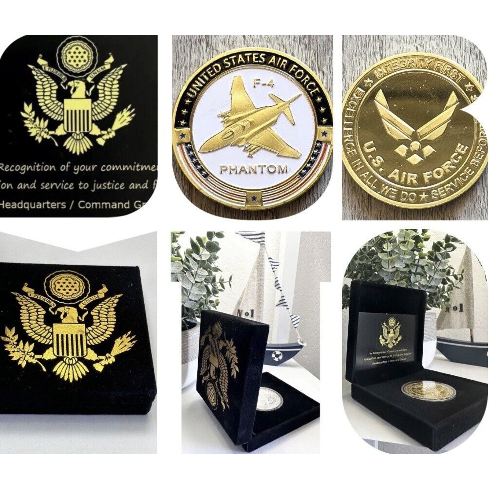 U S AIR FORCE F-4 PHANTOM Challenge Coin USA AF