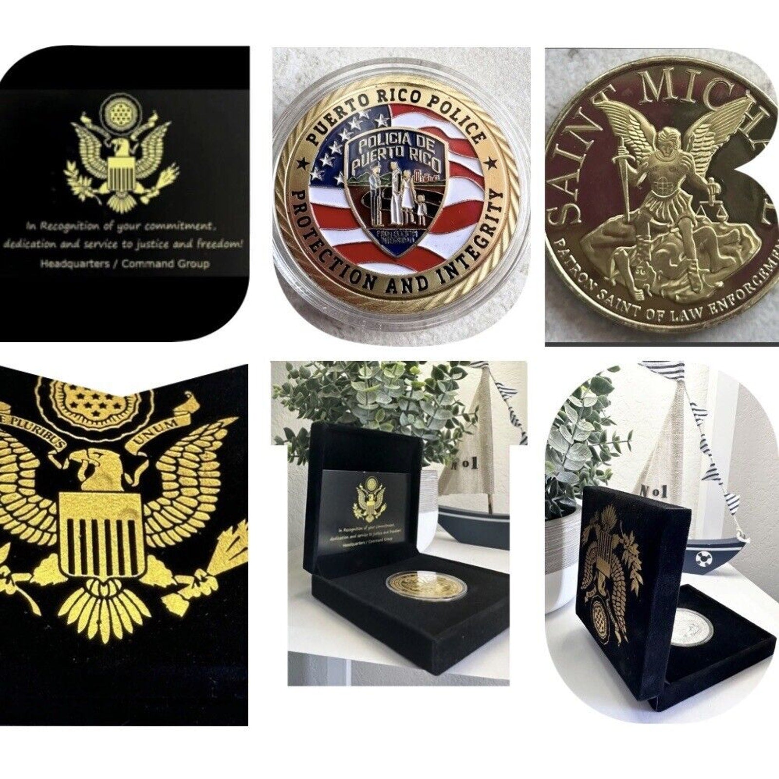 Puerto Rico Police challenge coin USA