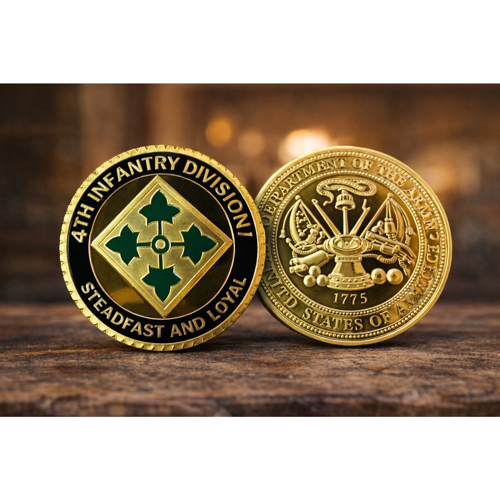 U.S. Army 4th Infantry Division Challenge Coin ·FAST SHIPPING· ·NEW·