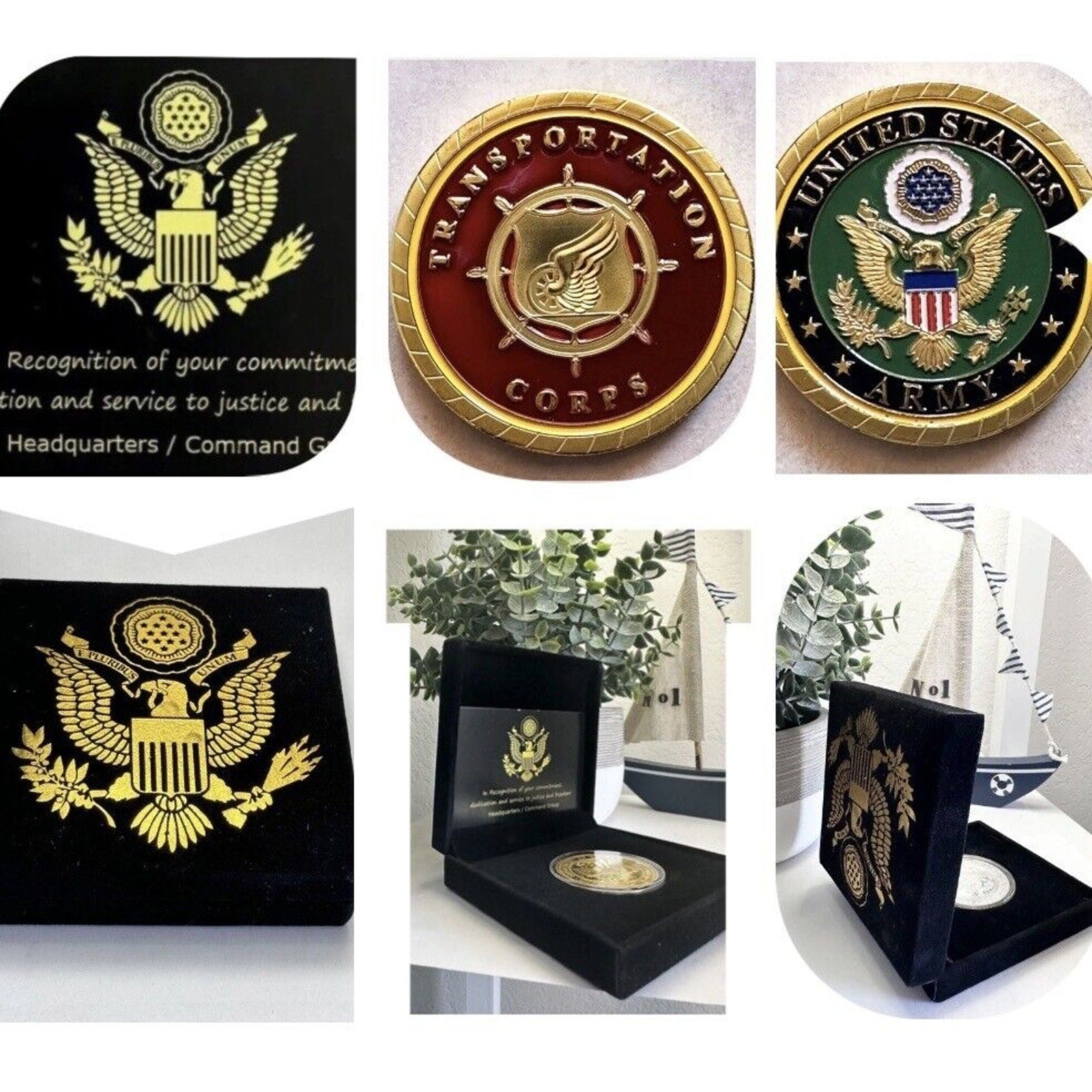 ARMY TRANSPORTATION CORPS 1.5” CHALLENGE COIN USA-Amy