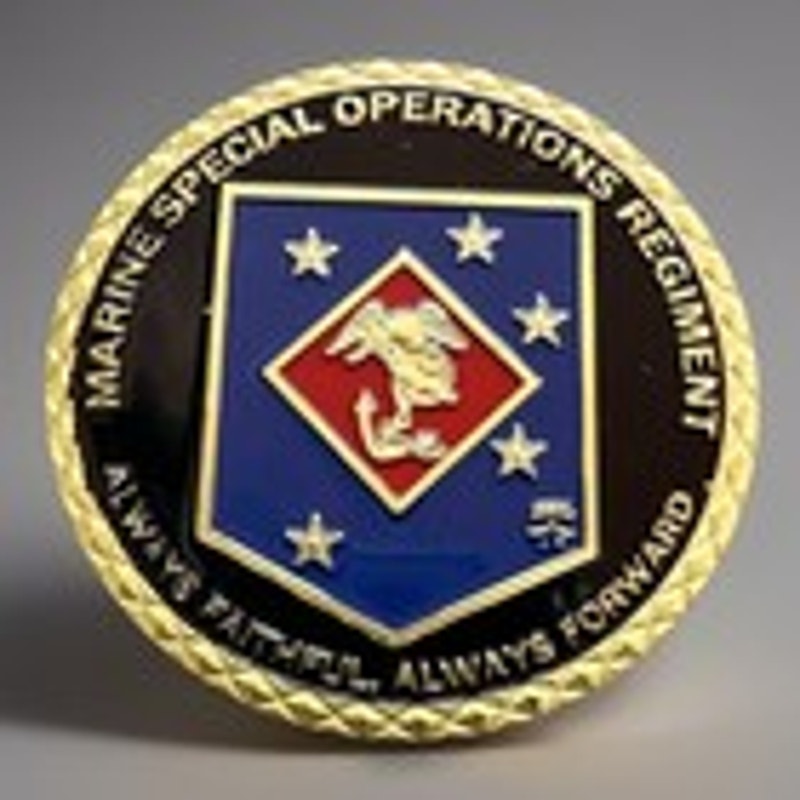 US MARINE CORPS SPECIAL OPERATIONS REGIMENT Challenge Coin Keychain.