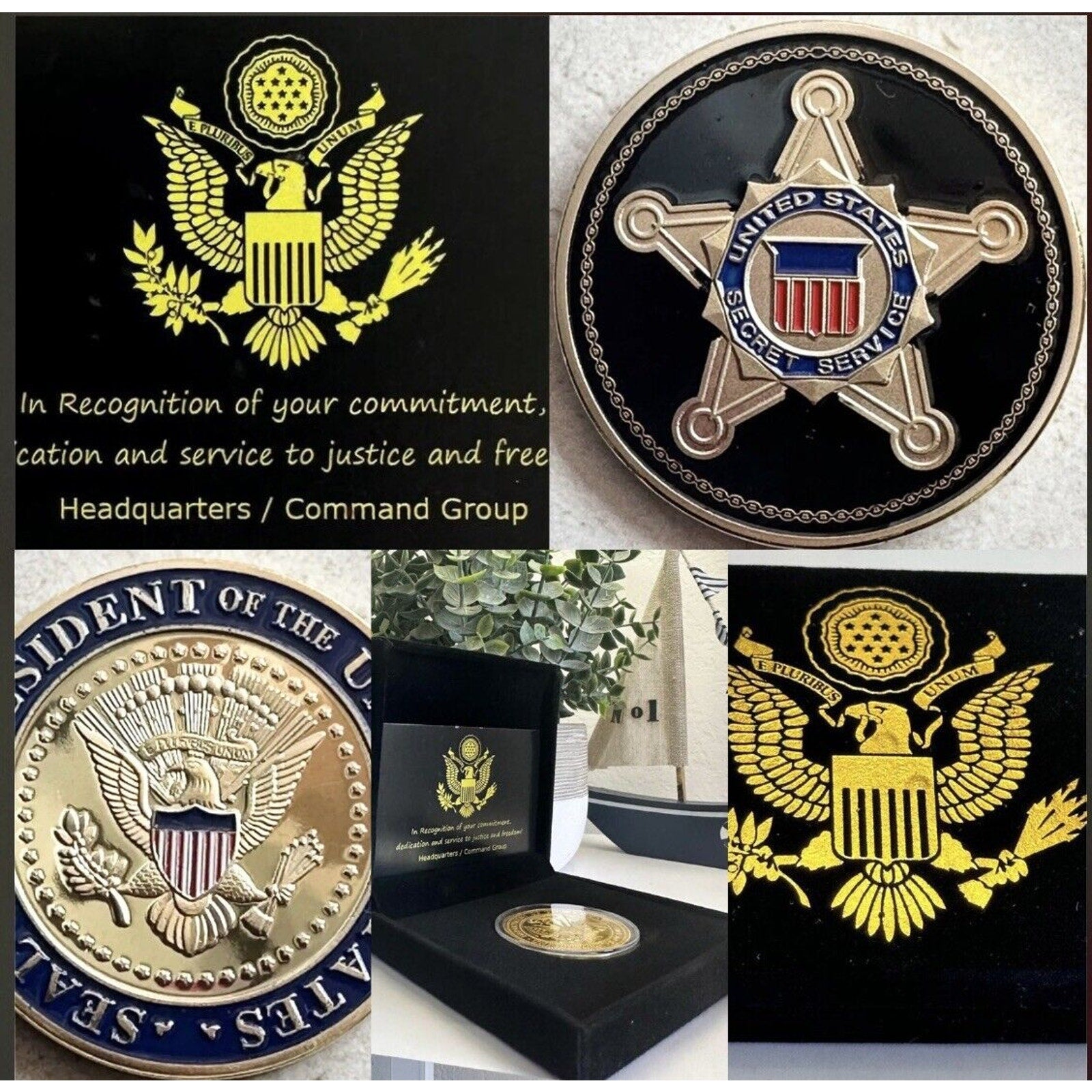 United States Secret Service Coin USSS Seal Of The US President Challenge USA