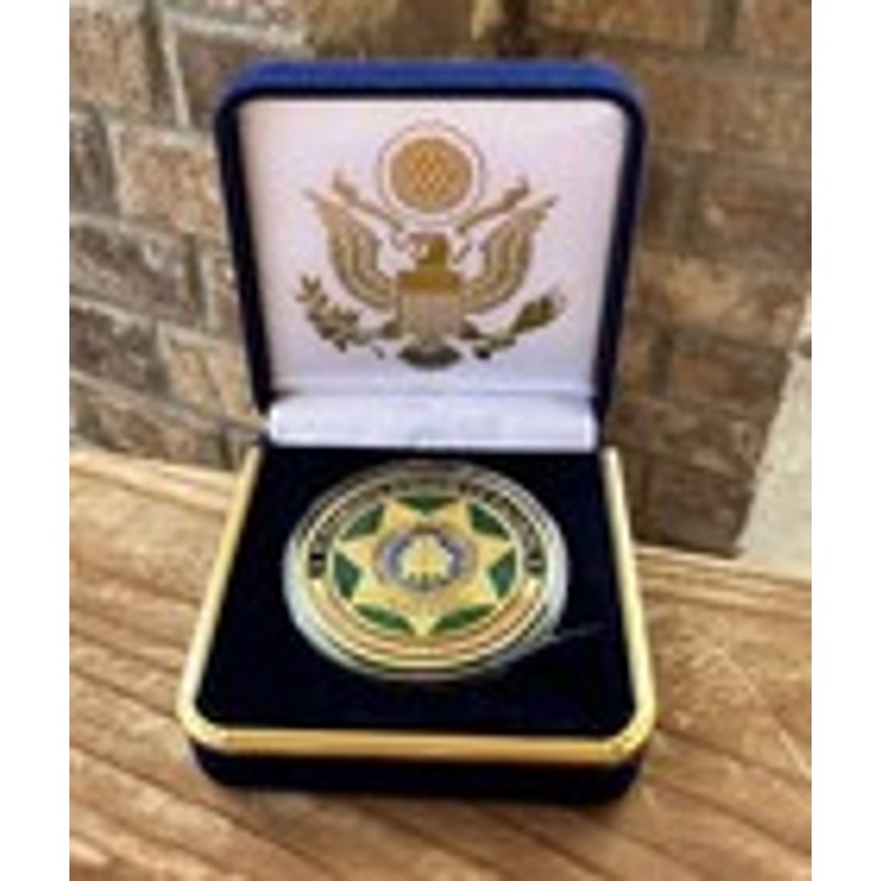 Department of Energy (DOE) Challenge Coin With Blue Velvet Case. Fast Shipping!