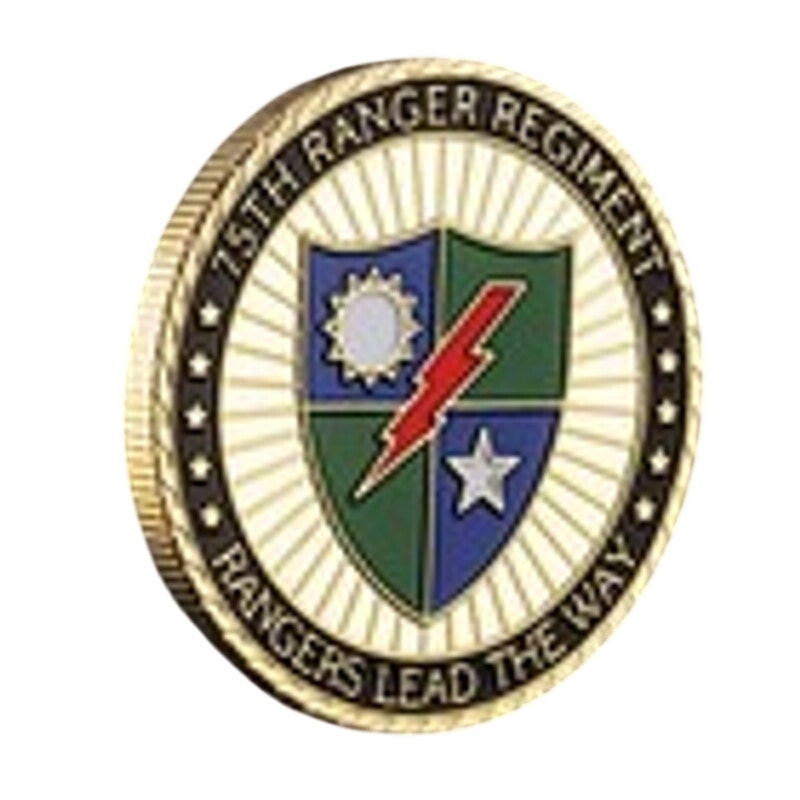 1st Battalion 75th Ranger Regiment Challenge Coin Keychain US Army