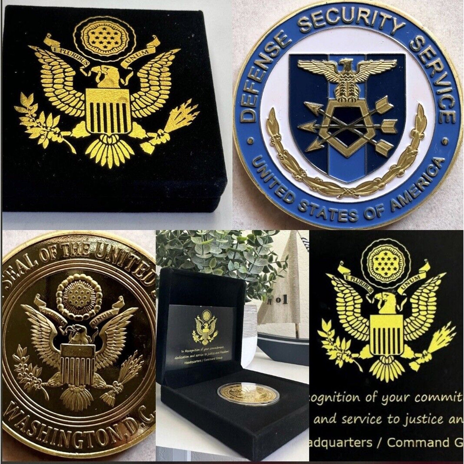 DEFENSE SECURITY SERVICE Challenge Coin USA