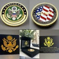 US Army Veteran Challenge Coin Gold. Come With Black Case Retirement Award