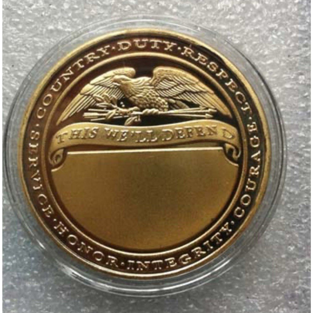 2pcs Army Rank 2LT 2nd O-2 And Ranger Coin