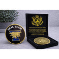 US NAVY SEAL TEAM FIVE With Beautiful velvet Case w/ Retirement Award