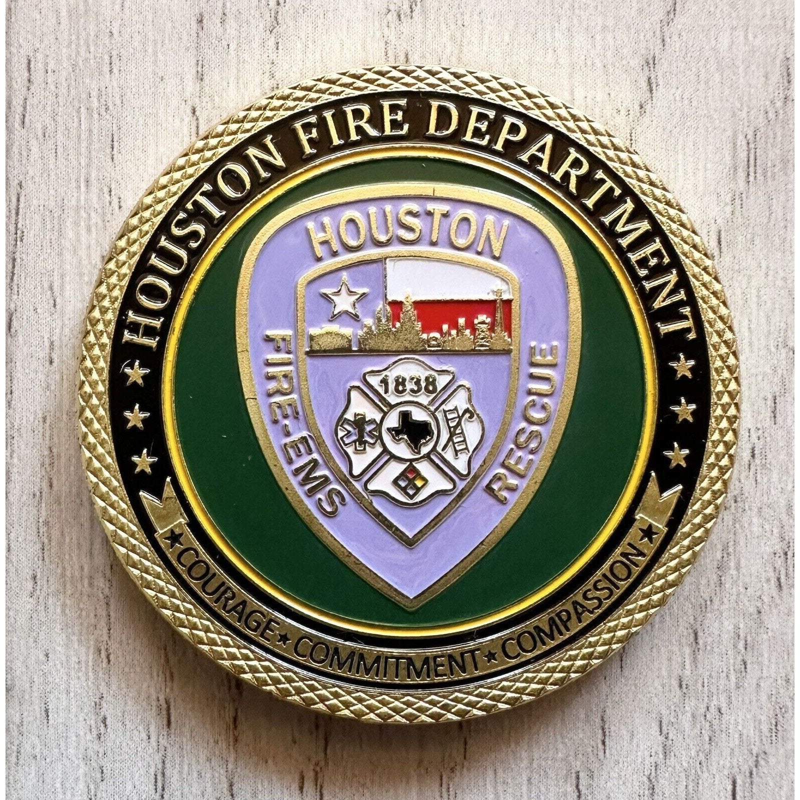 HOUSTON Fire Dept. Challenge Coin USA