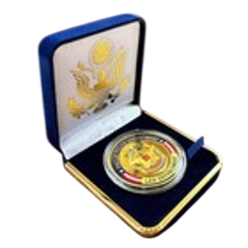 Department of Energy (DOE) Challenge Coin With Blue Velvet Case. Fast Shipping!