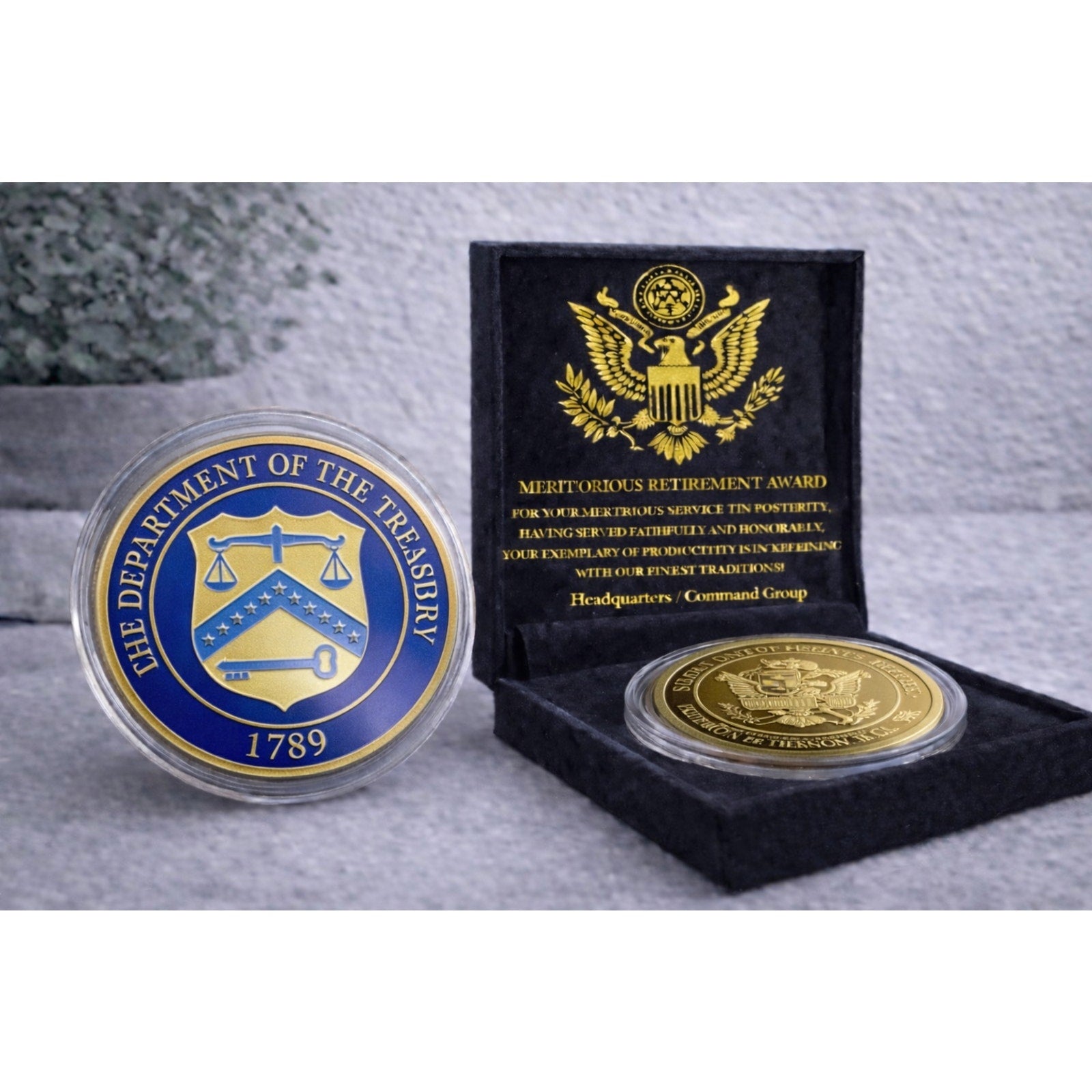 United States Government Department of the Treasury w/ Retirement Award