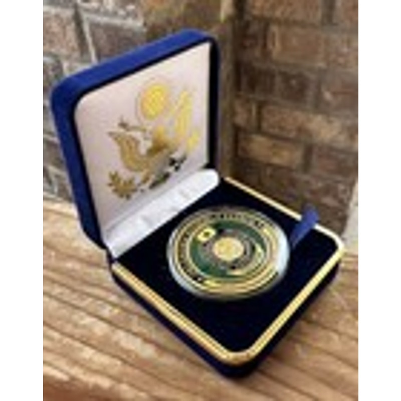 Department of Energy (DOE) Challenge Coin With Blue Velvet Case. Fast Shipping!