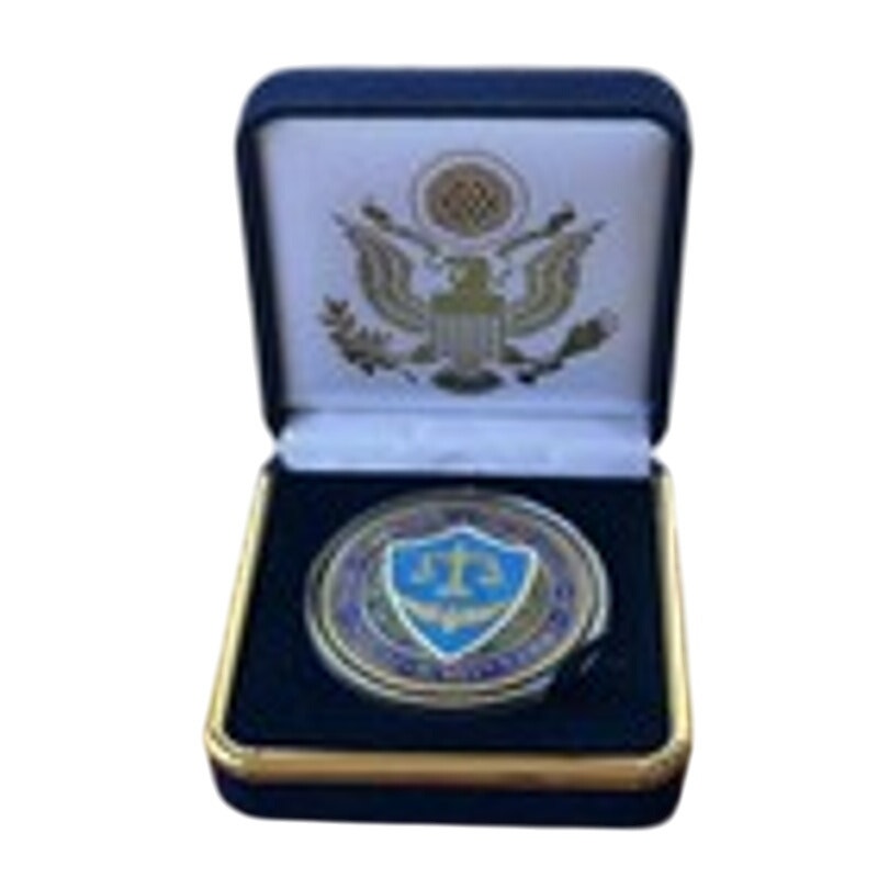 Department of Energy (DOE) Challenge Coin With Blue Velvet Case. Fast Shipping!