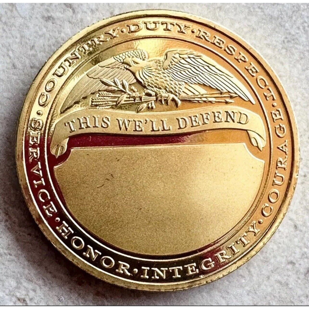2pcs Army Rank Captain O-3 And SF Airbonrn Military CHALLENGE COINS
