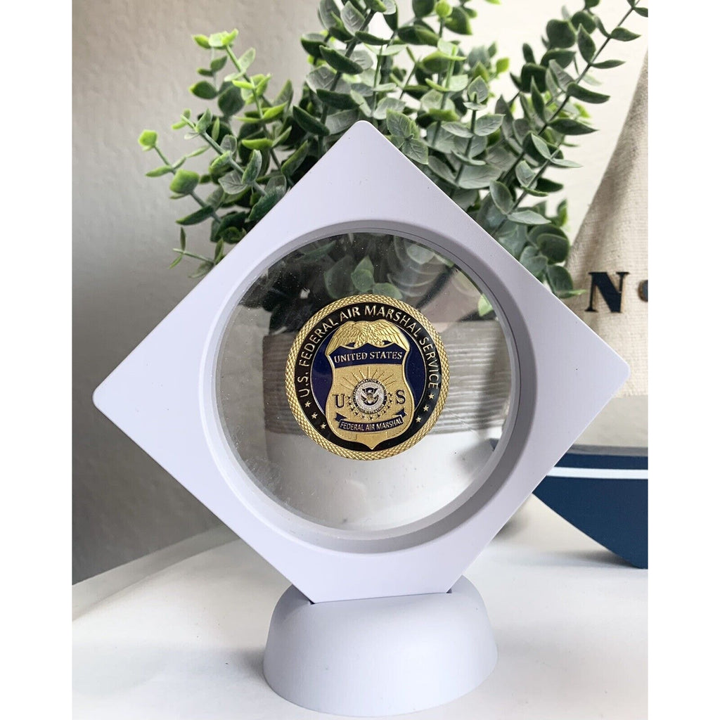 U S Federal Air Marshal Challenge Coin Come With 3D Display Case