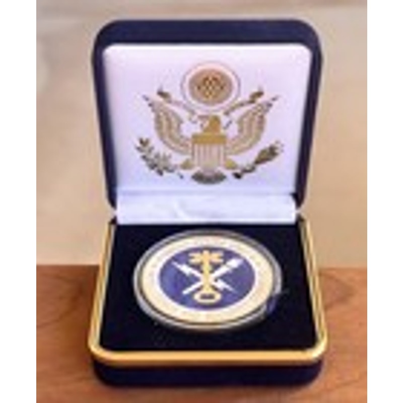 Department of Energy (DOE) Challenge Coin With Blue Velvet Case. Fast Shipping!