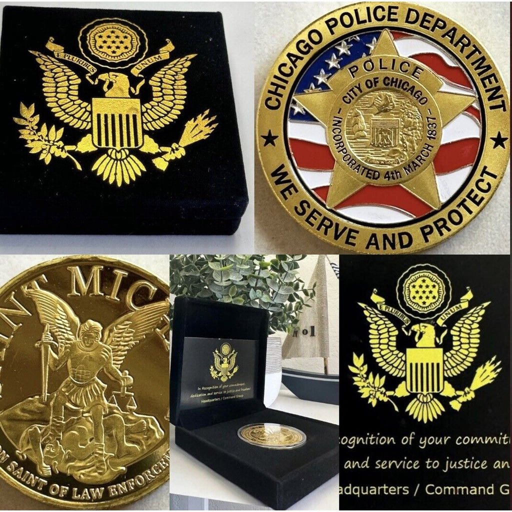 Chicago Police Department Challenge Coin - We Serve And Protect USA