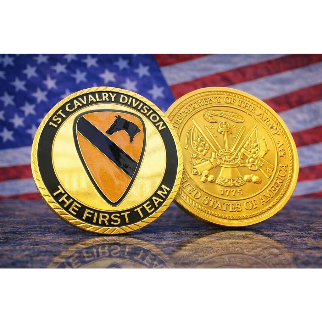 U.S. Army 1st Cavalry Division Challenge Coin ·FAST SHIPPING· ·NEW· with case