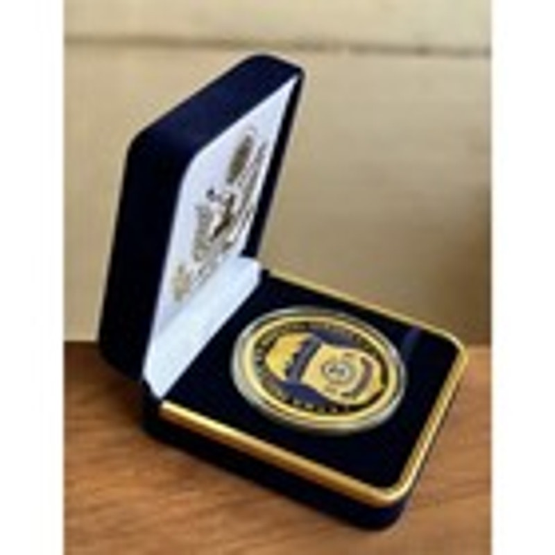 Department of Energy (DOE) Challenge Coin With Blue Velvet Case. Fast Shipping!