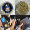 US ARMY Corps of Combat Engineers Branch With Credential coin holder wallet