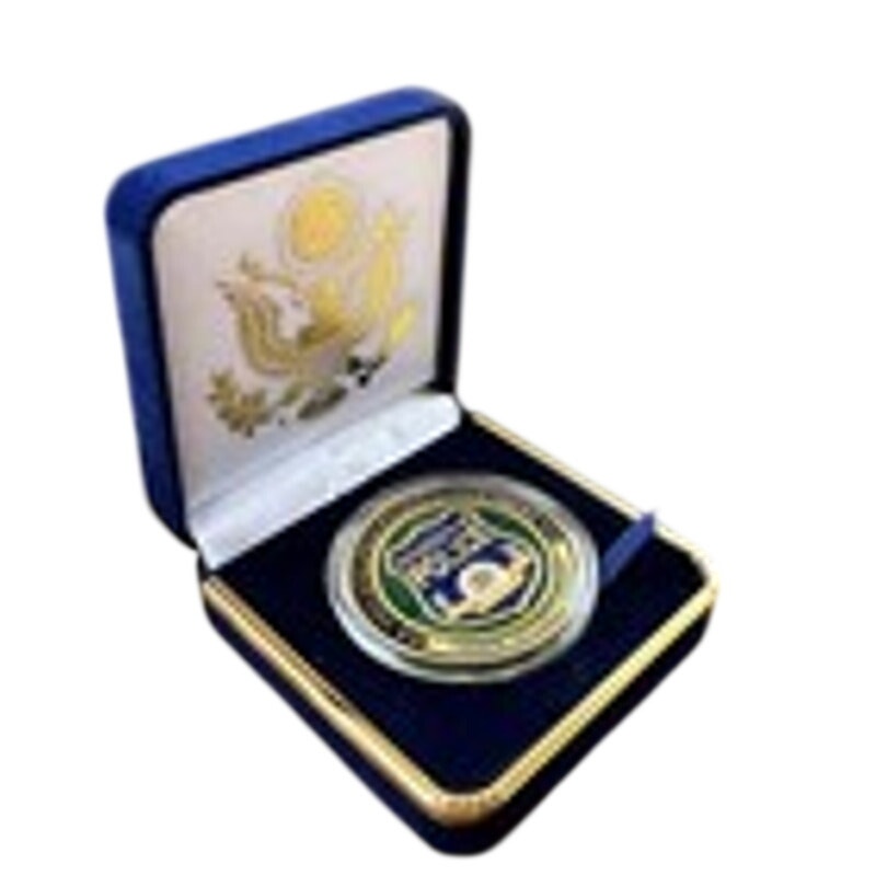 Department of Energy (DOE) Challenge Coin With Blue Velvet Case. Fast Shipping!