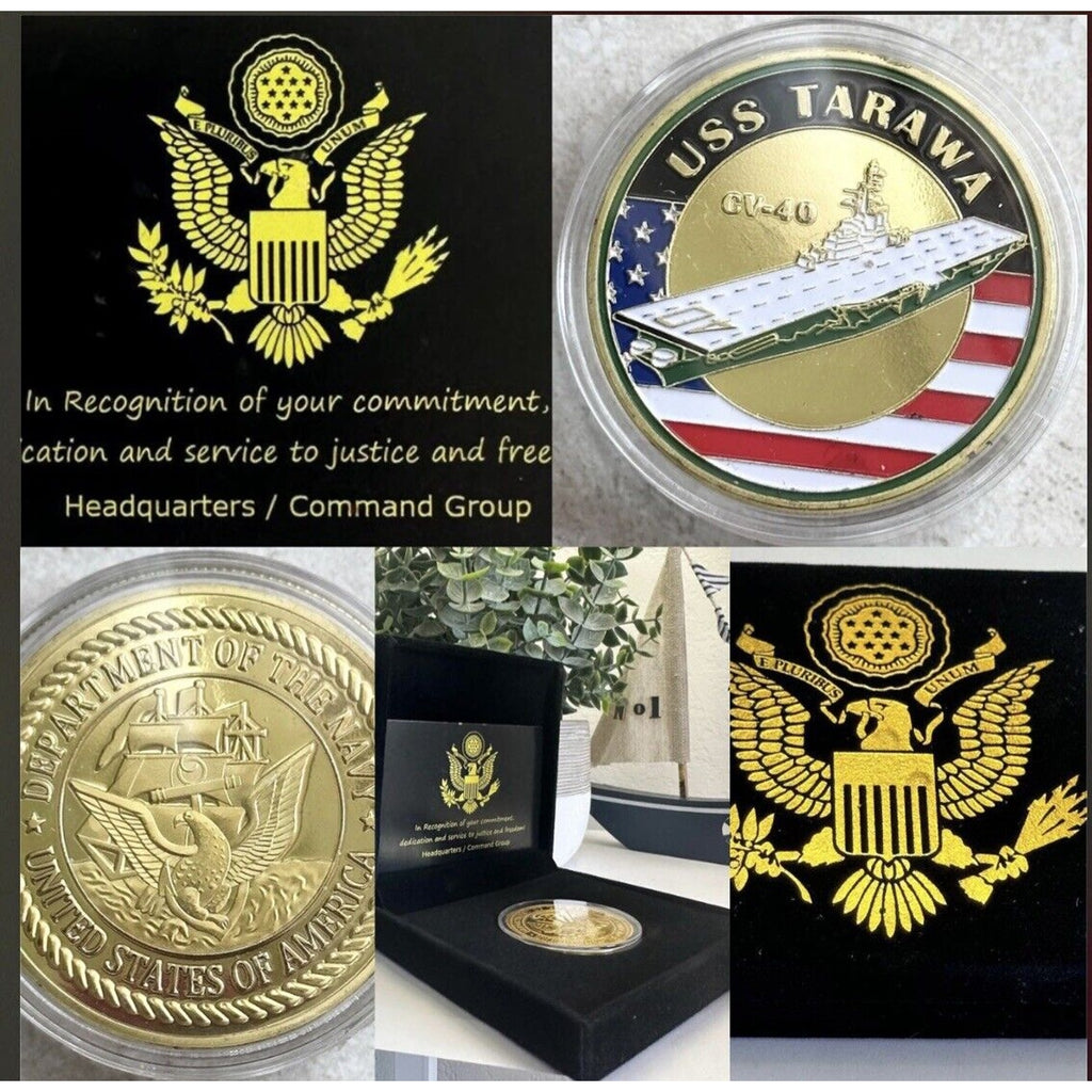US NAVY - USS TARAWA / CV-40 Challenge Coin USA