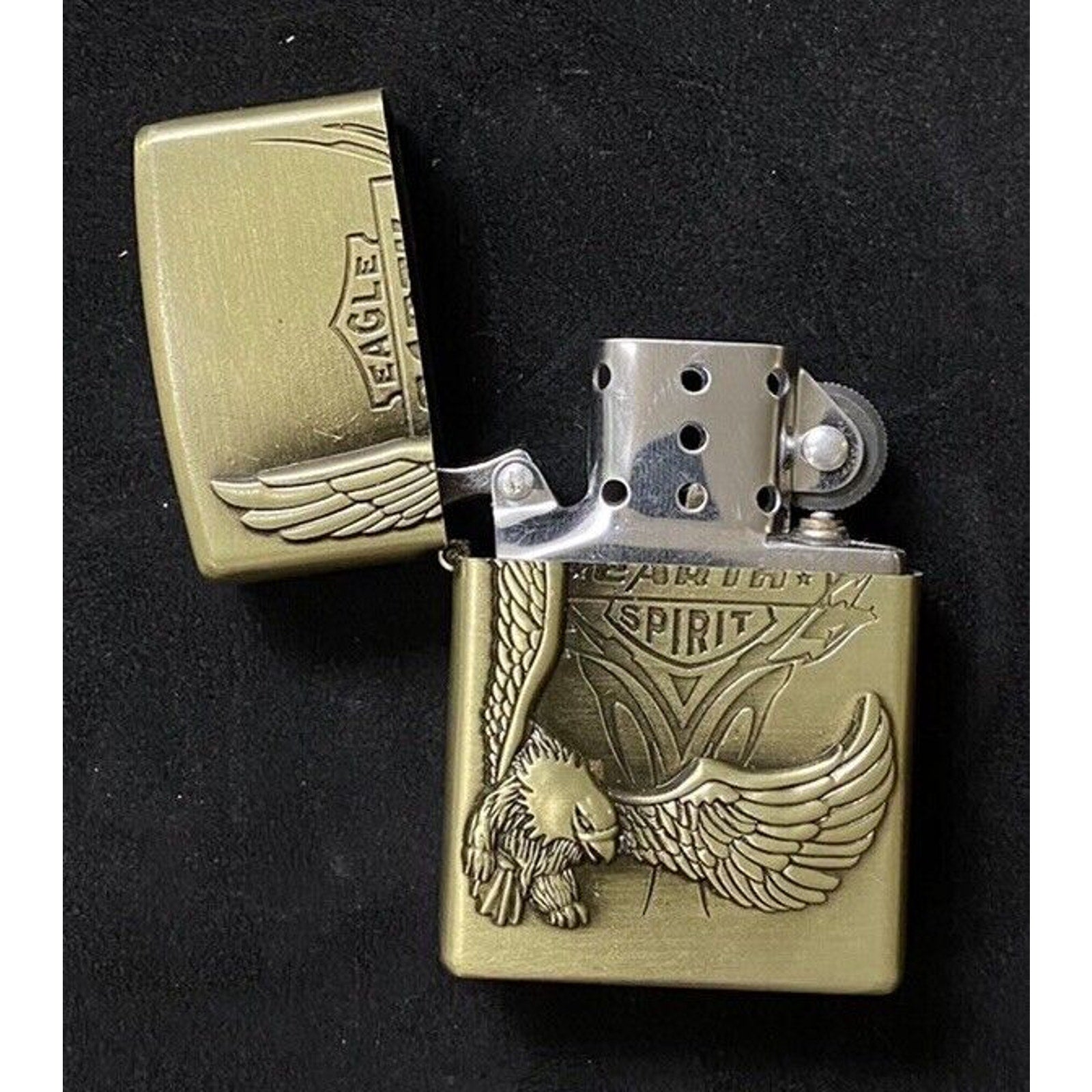 Military American Bold Eagle Lighter Deep Quality Engraved Zippo Unbranded