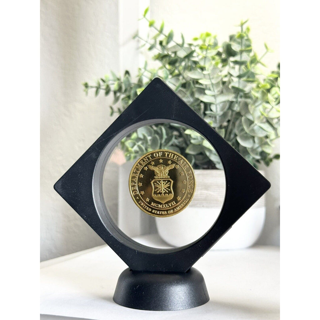 US air force combat control team challenge coin USAF With Display Case