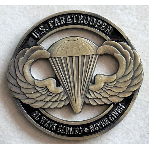 2pcs Army Rank Captain O-3 And 82nd Airborne Wings CHALLENGE COINS