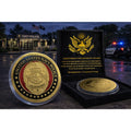 Navy Police Officer Agent Challenge Coin USN USA Navy w/ Retirement Award