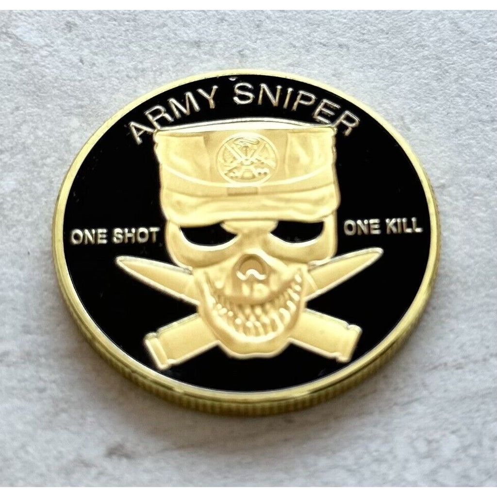 U S ARMY Forces SNIPER "ONE SHOT*ONE KILL" w/Credential coin holder wallet