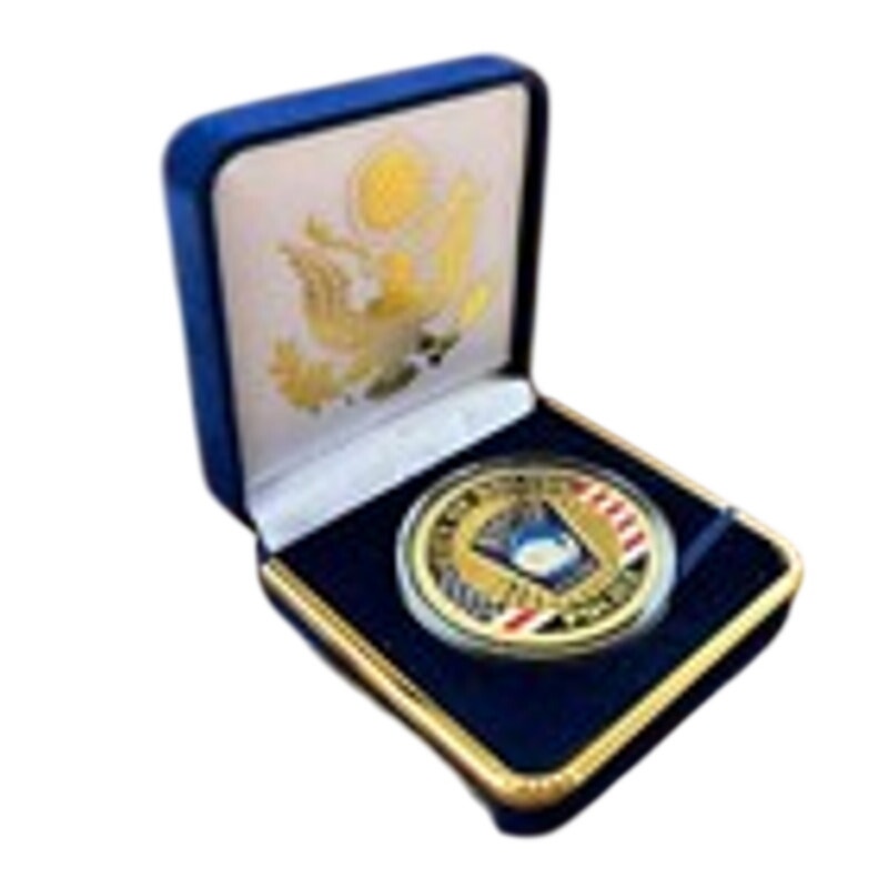Department of Energy (DOE) Challenge Coin With Blue Velvet Case. Fast Shipping!