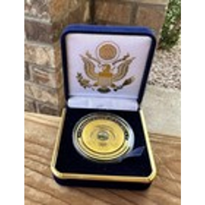 Department of Energy (DOE) Challenge Coin With Blue Velvet Case. Fast Shipping!