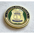2 Pcs VIRGINIA STATE POLICE Challenge Coin