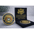 US NAVY CHAPLAIN CORPS USN / USMC Challenge Coin USA w/ Retirement Award