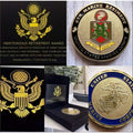 US MARINE CORPS - 5th MARINE REGIMENT Unit USMC Mad Dog Coin W/Retirement Award