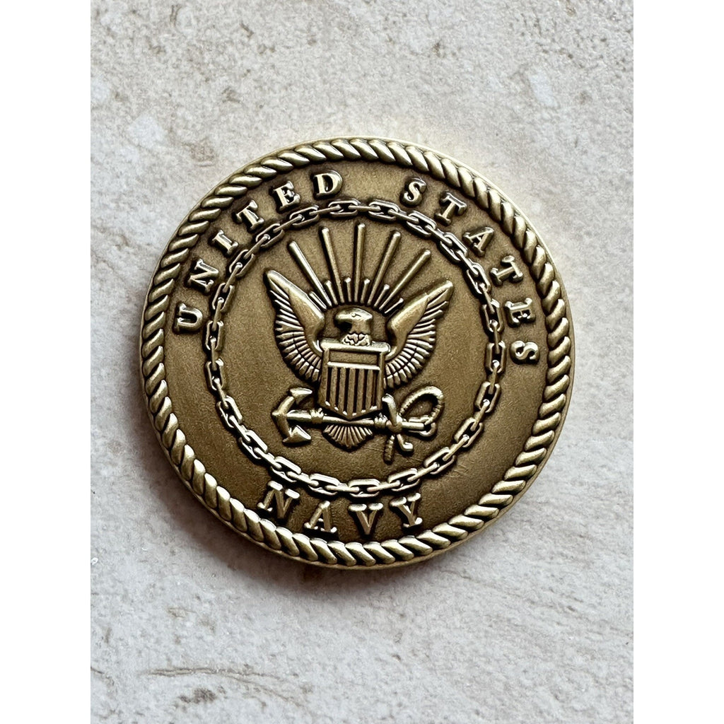 USN Navy aviation Base Challenge Coin NAS Pensacola FL USA w/ Retirement Award